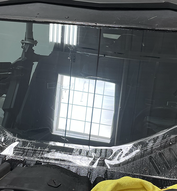 Superior Protection Film for UTV Windshields